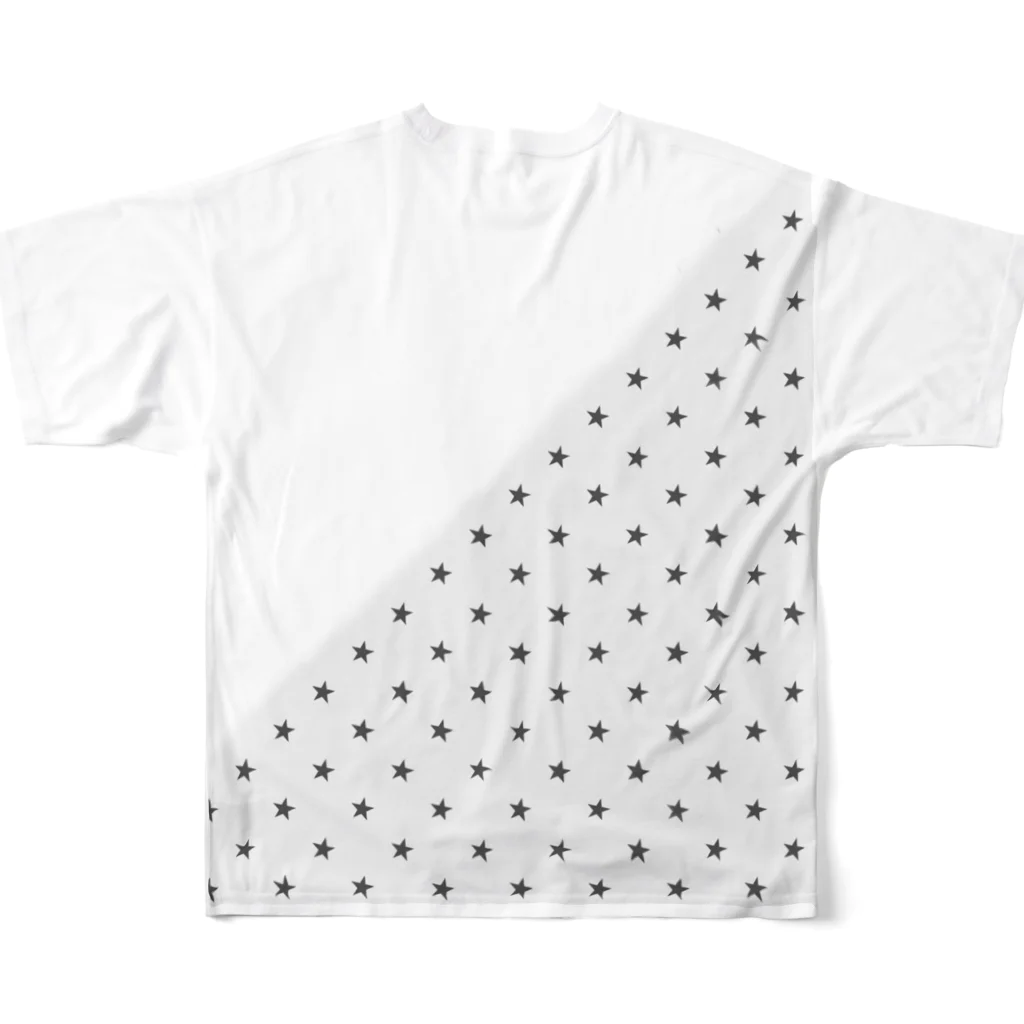 AOTN_GARAGEのAOTN　星/ All-Over Print T-Shirt :back