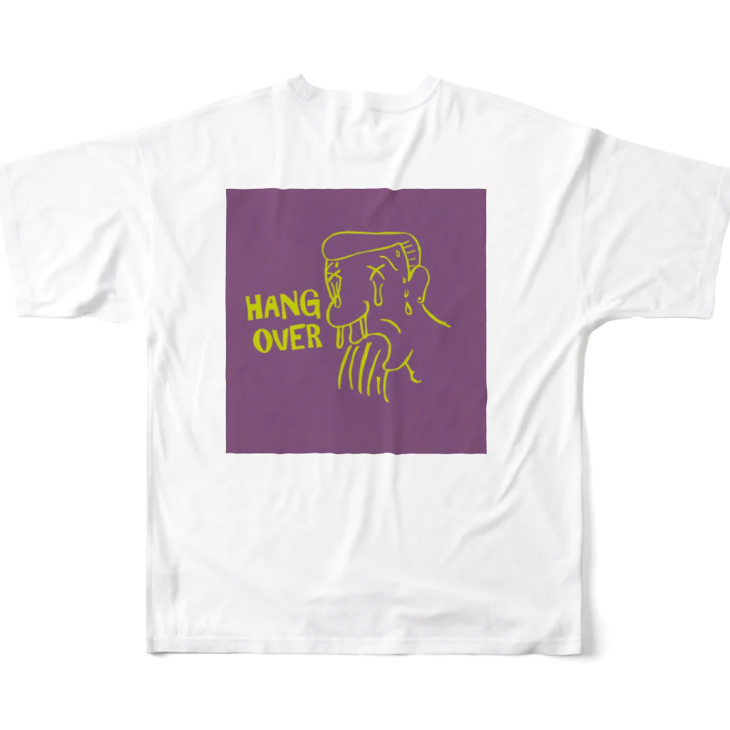 HANG OVERのHANG  OVER Tシャツ フルグラフィックTシャツの背面