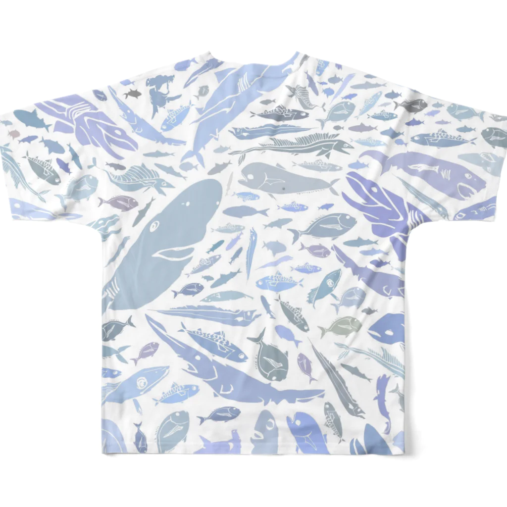 B0nMas DesignのサメSHARK All-Over Print T-Shirt :back