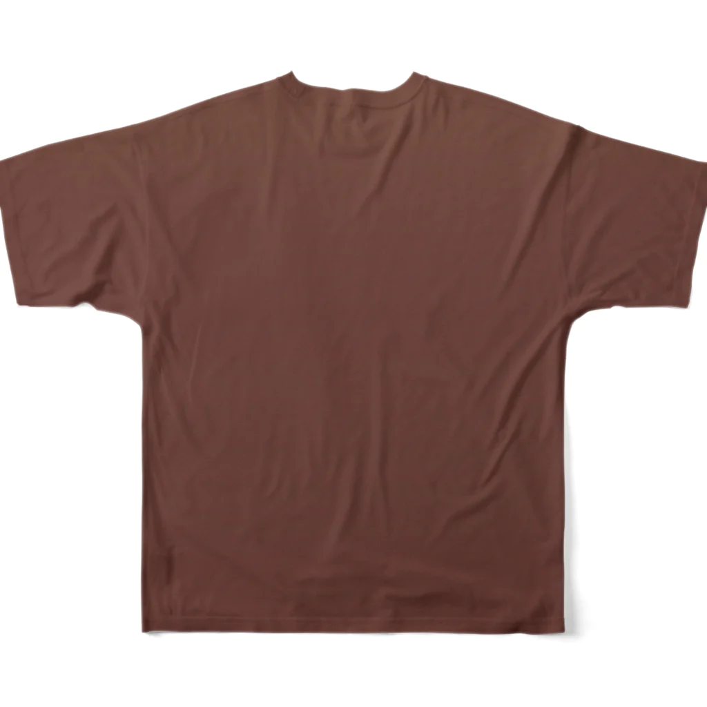 ぽぬぞぬのグラデーション Garnet Marron フルグラフィックTシャツの背面