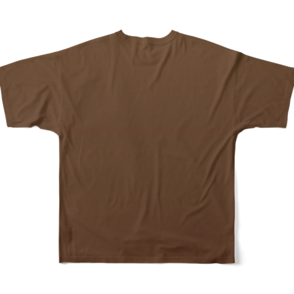 ぽぬぞぬのグラデーション Emerald Marron All-Over Print T-Shirt :back