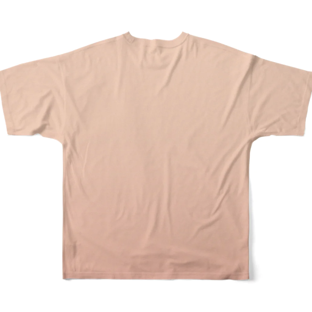 ぽぬぞぬのグラデーション Earth Peach フルグラフィックTシャツの背面