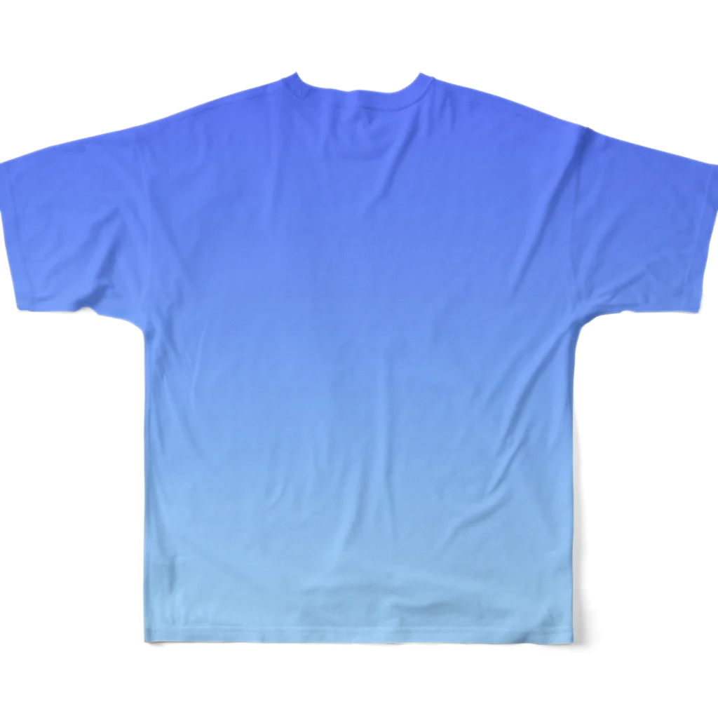 ぽぬぞぬのグラデーション Soft Guide All-Over Print T-Shirt :back