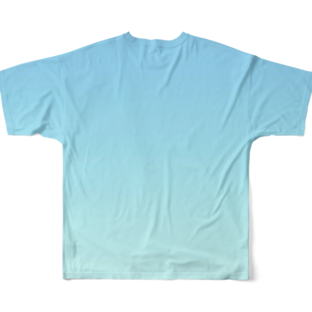 ぽぬぞぬのグラデーション Eternal Sky All-Over Print T-Shirt :back