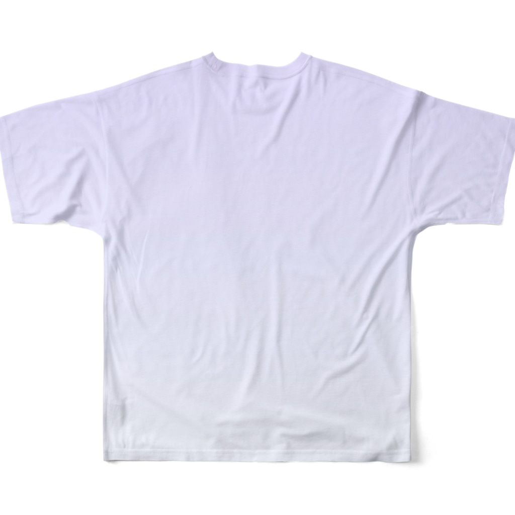 ぽぬぞぬのCheerful Raspberries All-Over Print T-Shirt :back