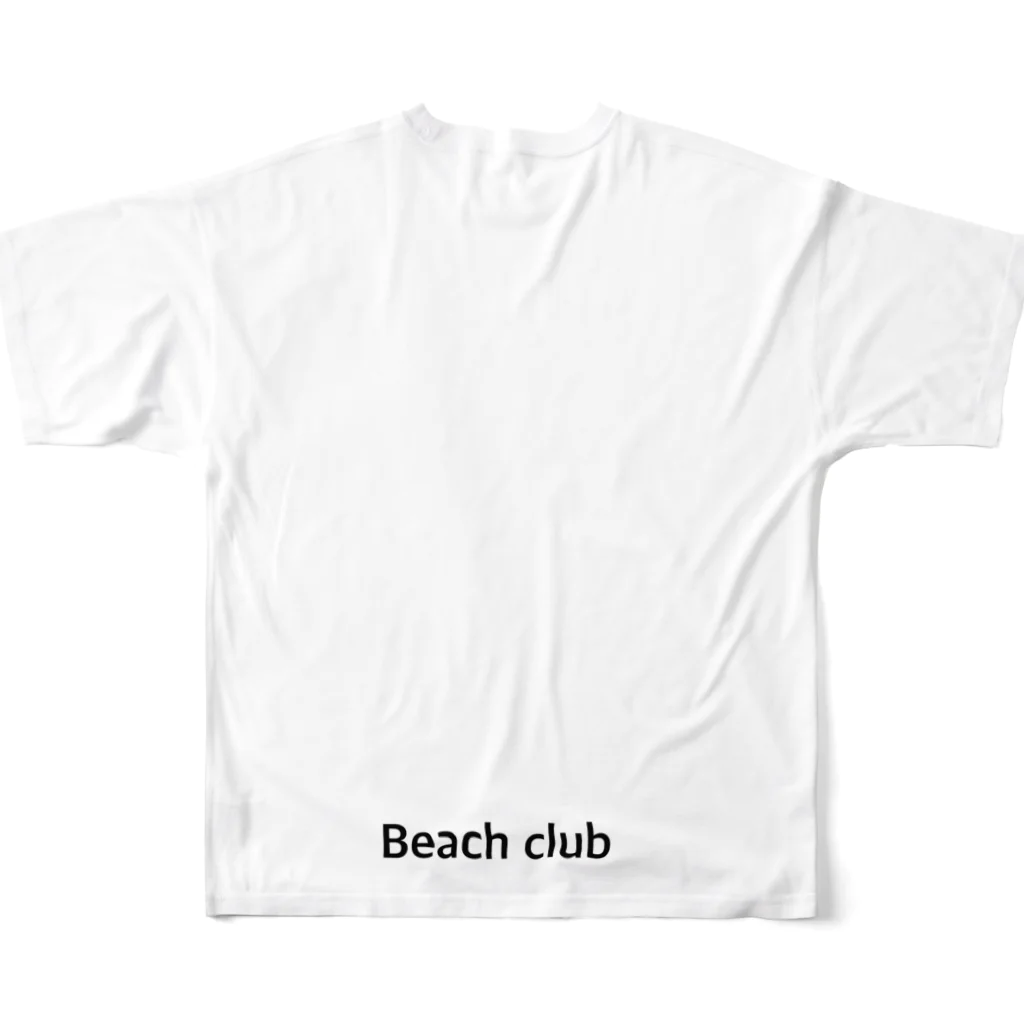 kosuritailandのビーチクラブ フルグラフィックTシャツの背面