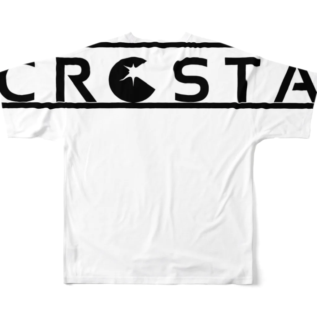 ART☆ROOM:CROSTA あーとるーむくろすたのスタジオ・ロゴTシャツ フルグラフィックTシャツの背面