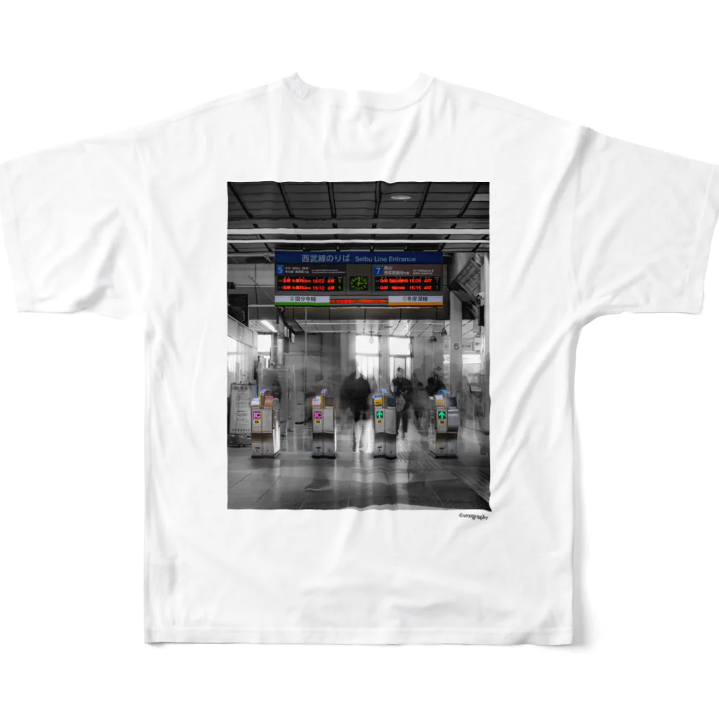 unxgraphyのStation フルグラフィックTシャツの背面