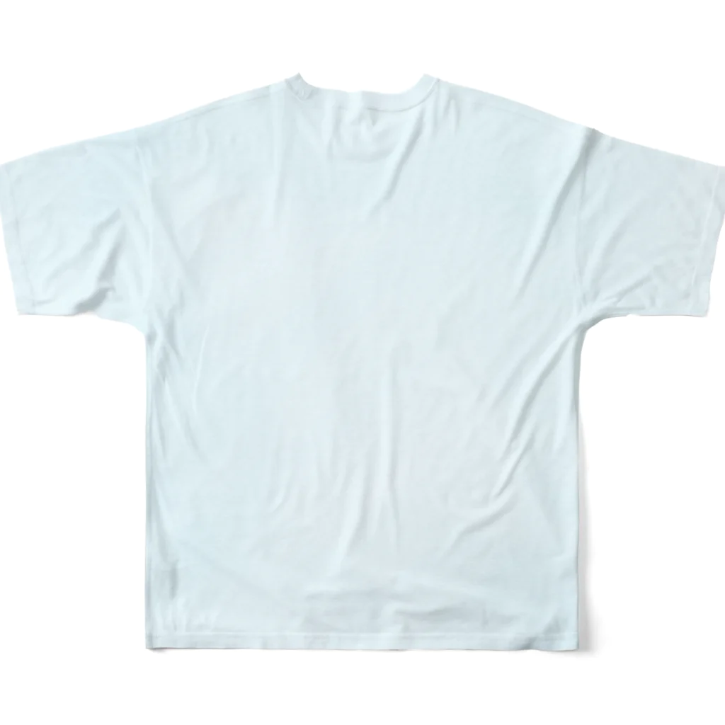 咲(saki)のモーニングセイウチ(背景あり) フルグラフィックTシャツの背面