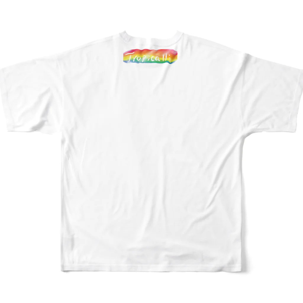 TropicalliのTropical Rainbow フルグラフィックTシャツの背面