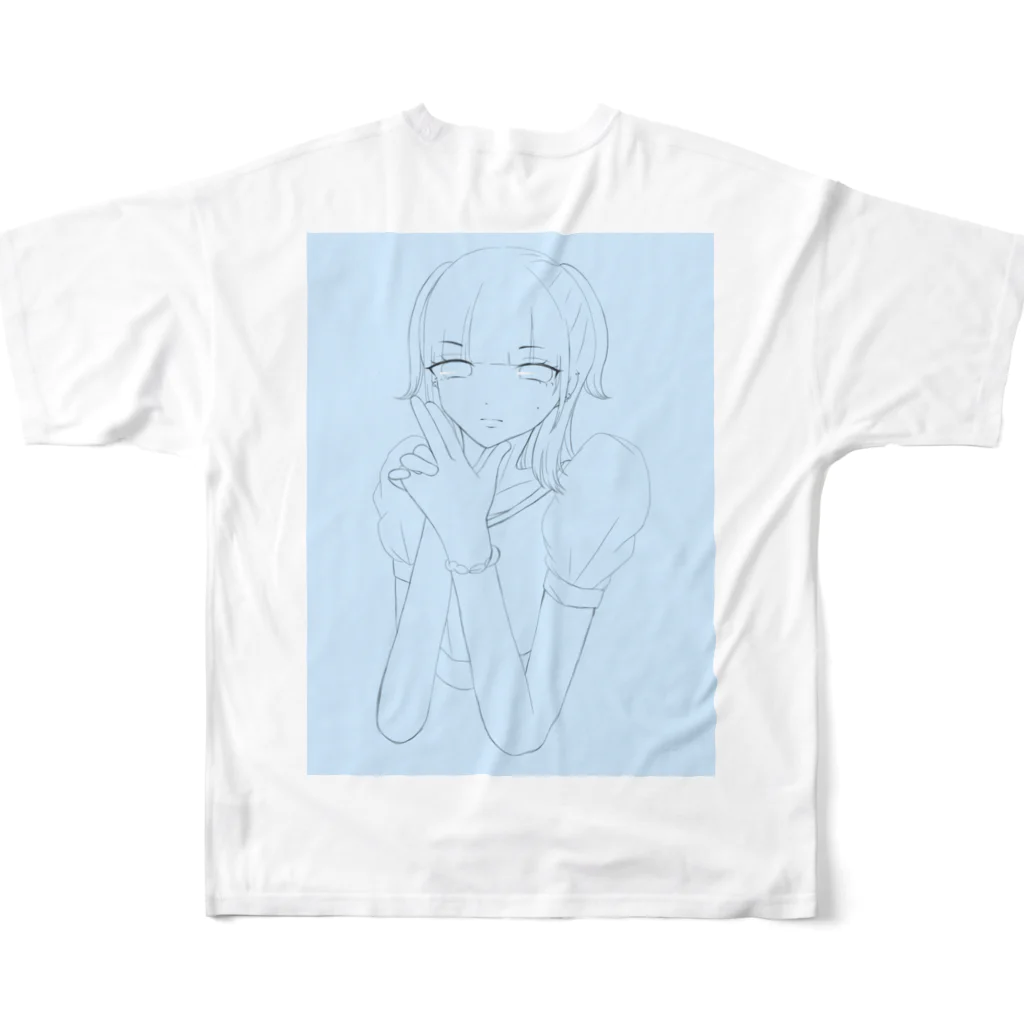 ぽぁりんの透明 フルグラフィックTシャツの背面