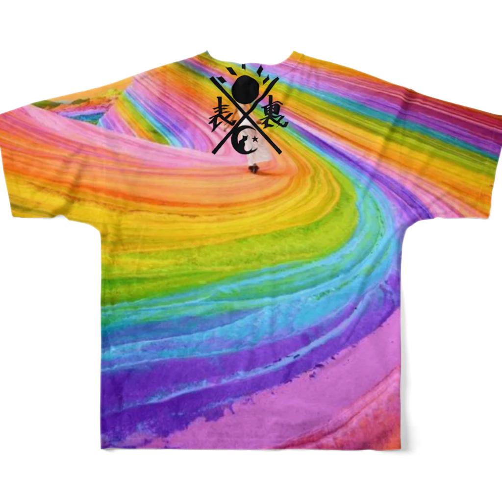 ON€N€$$+の混沌の虹色エナジー！ vo.1 フルグラフィックTシャツの背面