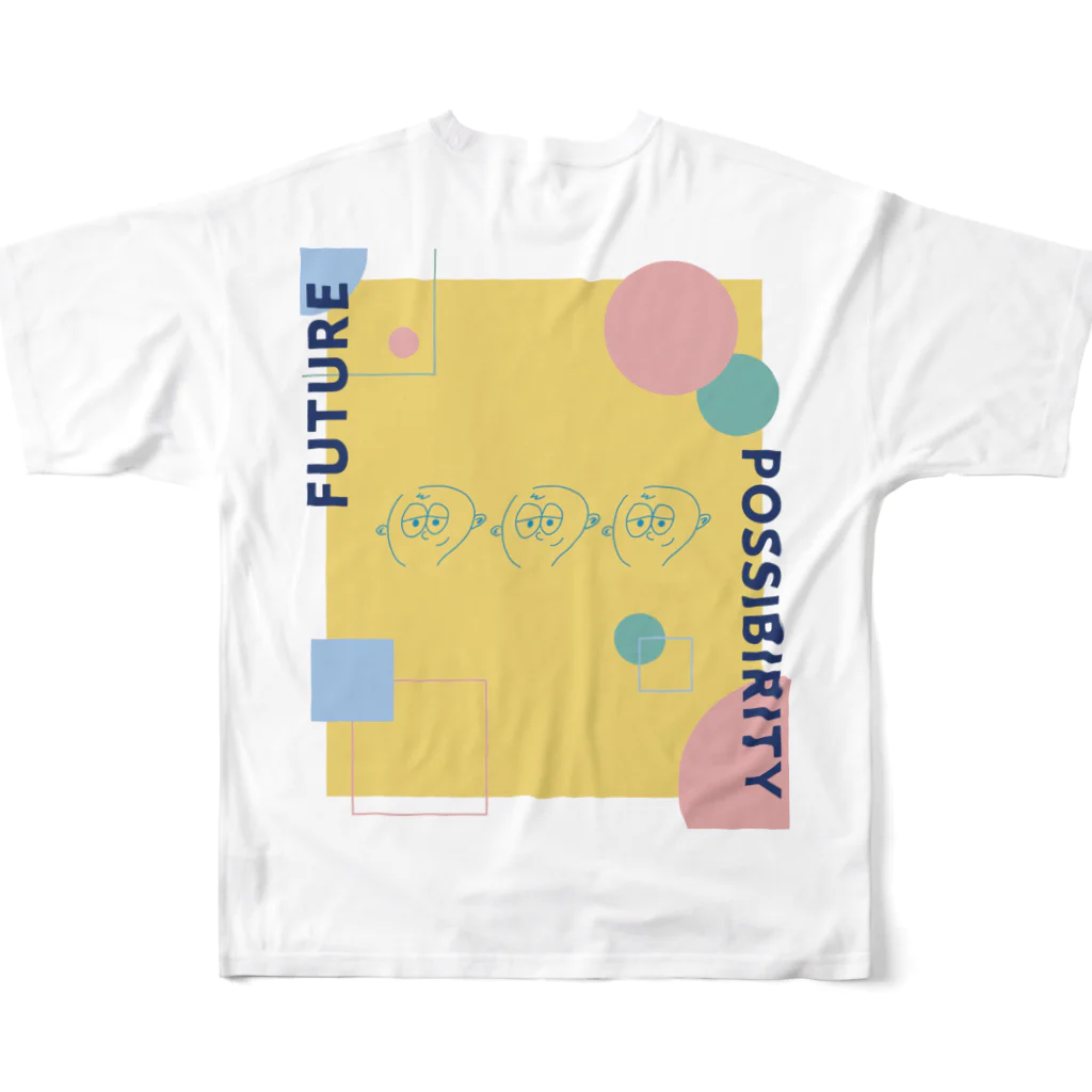 TANOSHIMI💭のFUTURE/POSSIBILITY All-Over Print T-Shirt :back