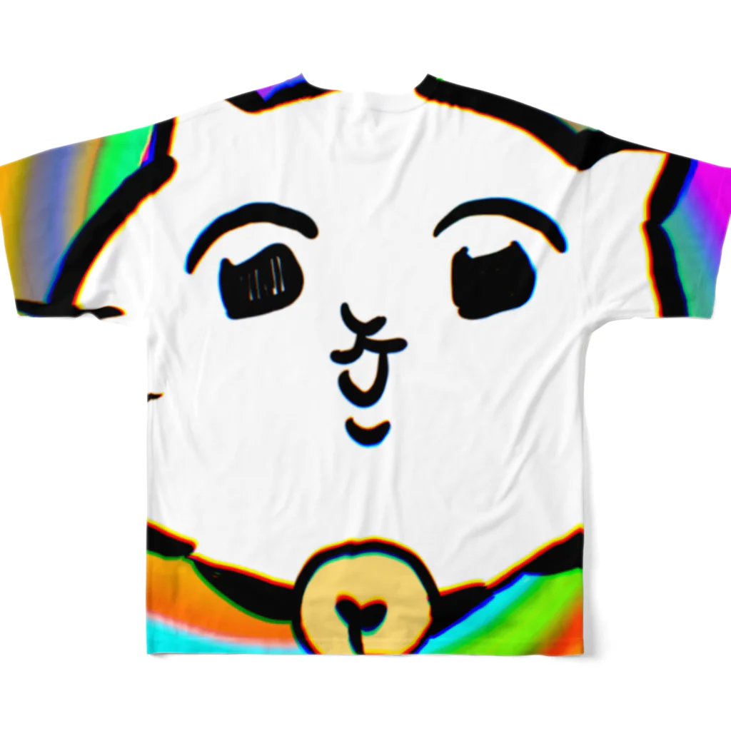 間宮のバグ猫 All-Over Print T-Shirt :back