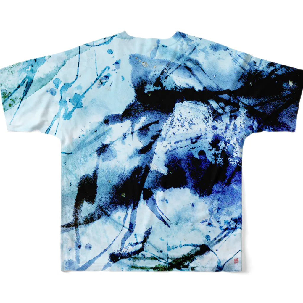 773.com by NanamiのBlue Ocean フルグラフィックTシャツの背面