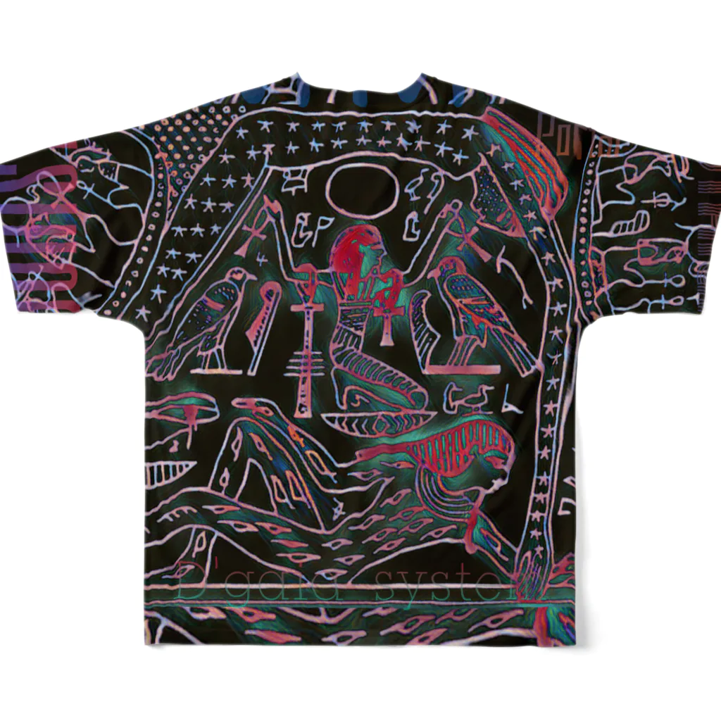 Aimurist のMM‘nut ブラック All-Over Print T-Shirt :back