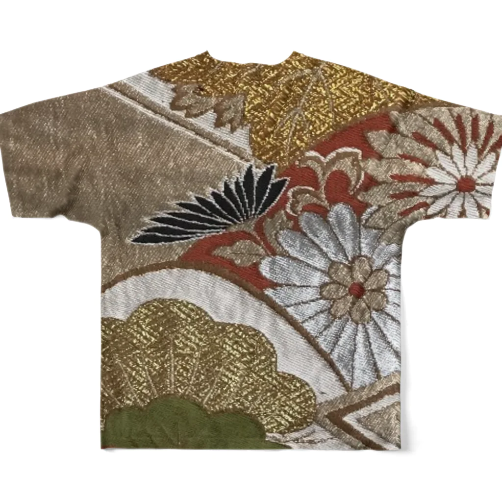 白米屋のめでたい和柄 All-Over Print T-Shirt :back