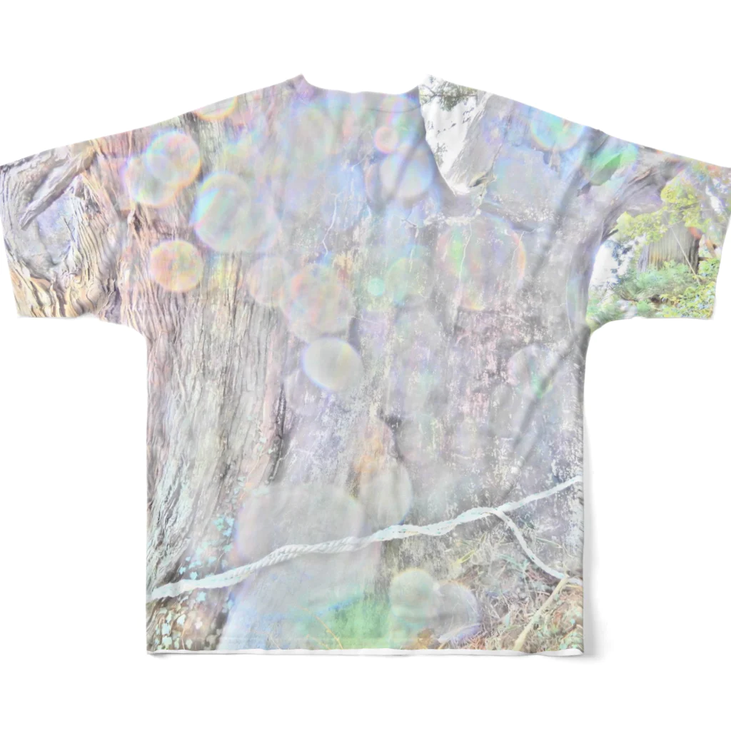 光の司　ひかりのつかさの三陸大王杉 フルグラフィックTシャツの背面