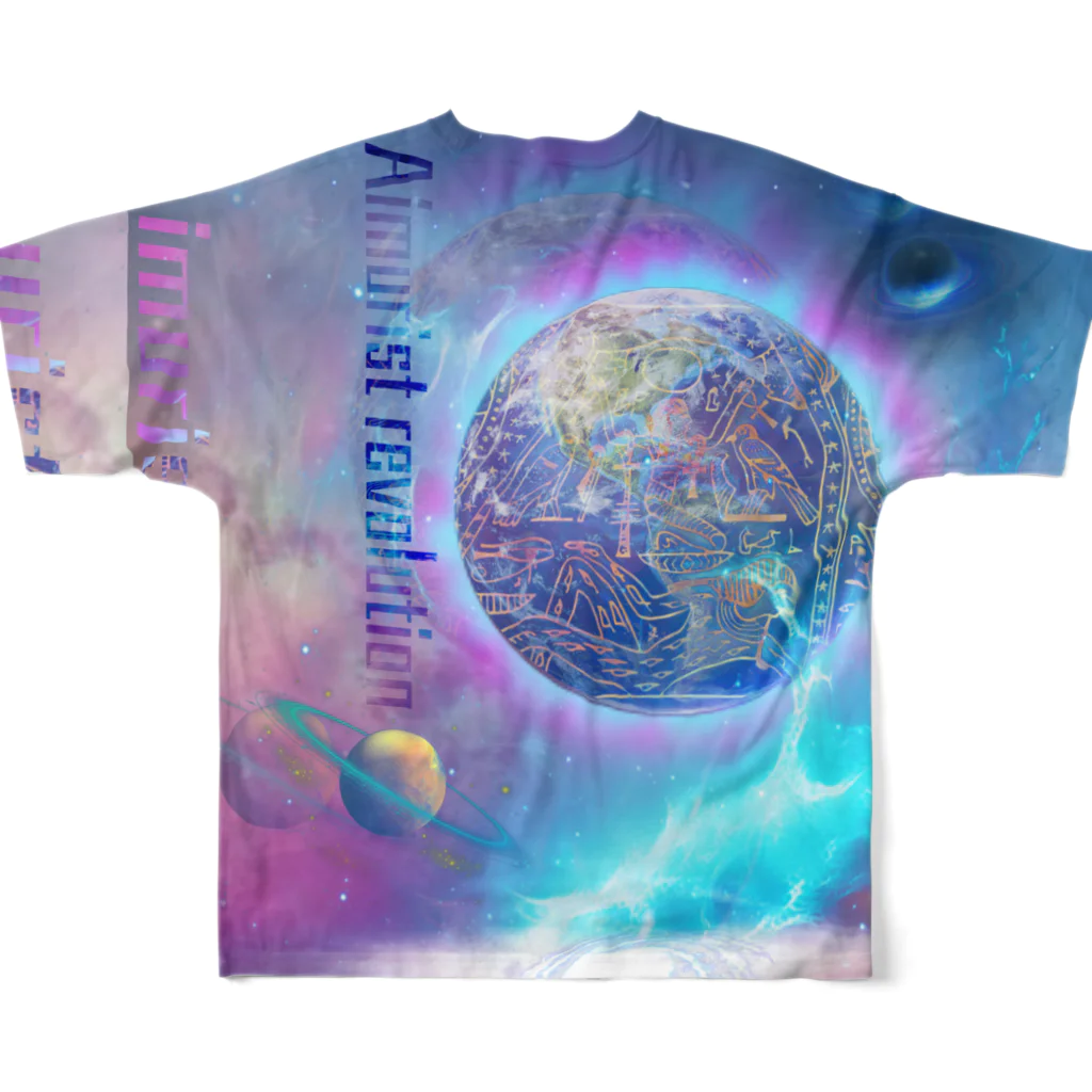 Aimurist のAimurist revolution  All-Over Print T-Shirt :back