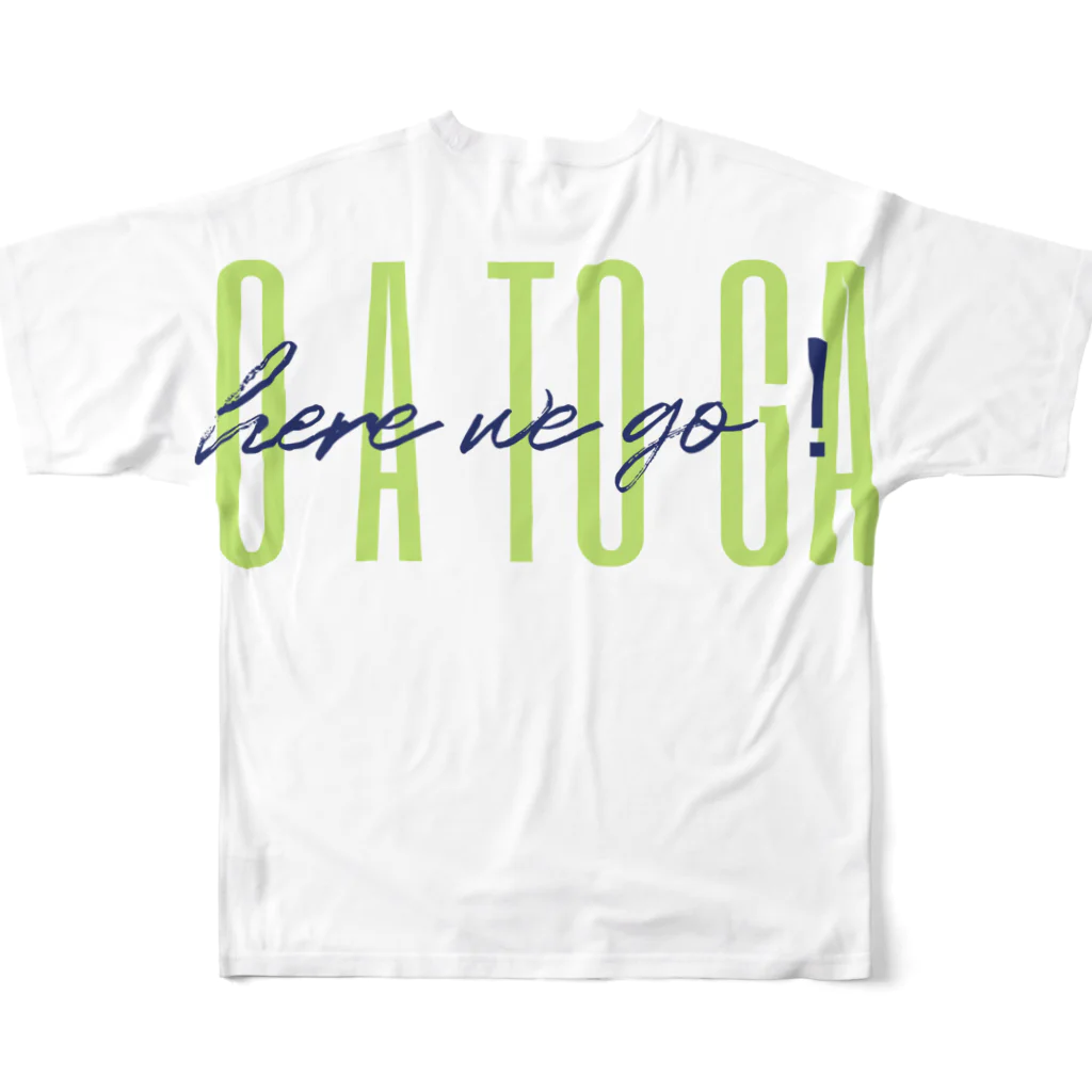 EVAchannelのお後がhere we go! All-Over Print T-Shirt :back