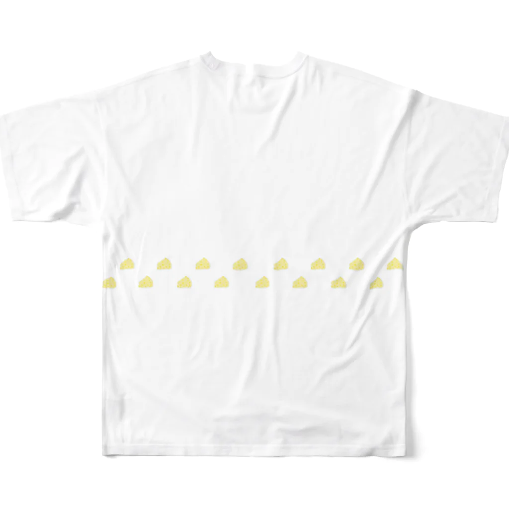 F-rush(フラッシュ)のチーズEタイプ All-Over Print T-Shirt :back