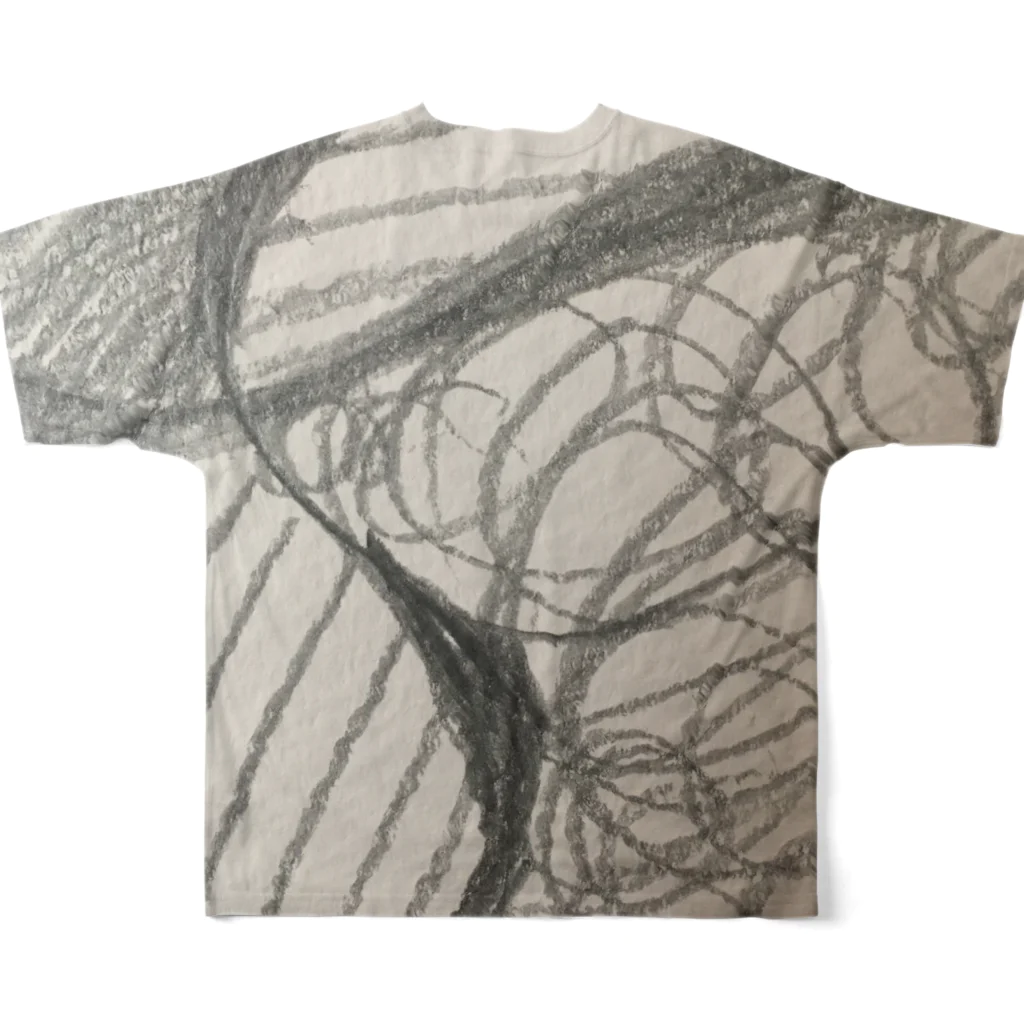 yumi81japanの不眠症 フルグラフィックTシャツの背面