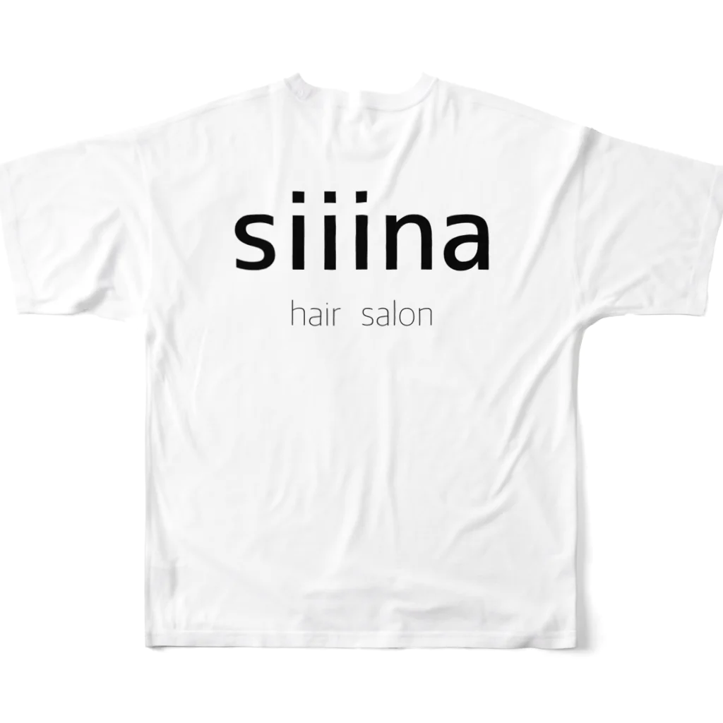 siiinaのsiiina ヘアサロン限定グッズ All-Over Print T-Shirt :back