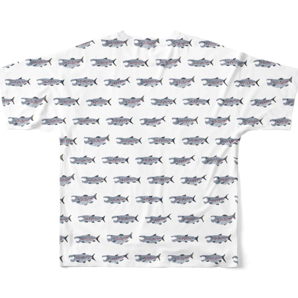 サイトウケイのサケ！サケ！サケ！ All-Over Print T-Shirt :back