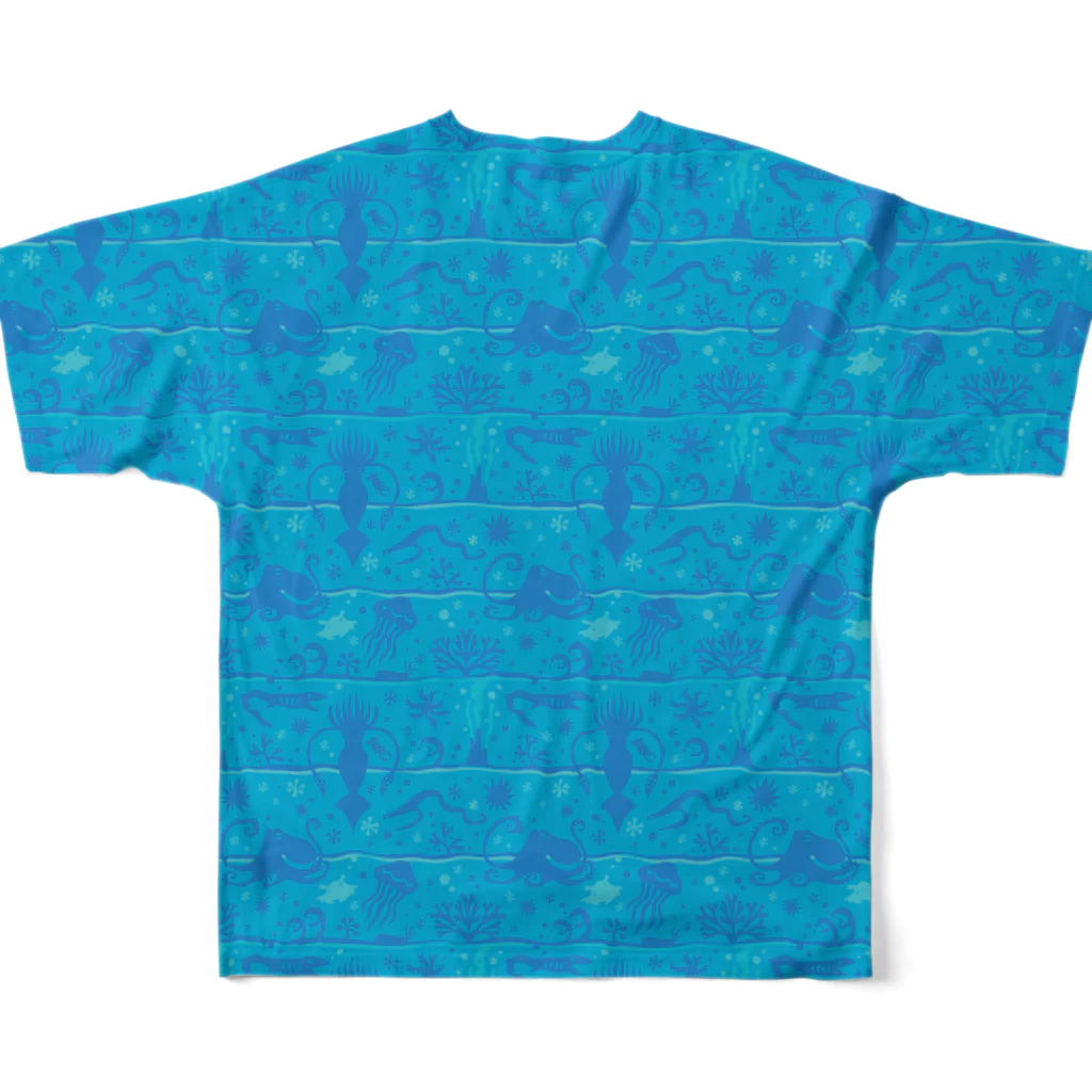 oba:obaのsealife フルグラフィックTシャツの背面