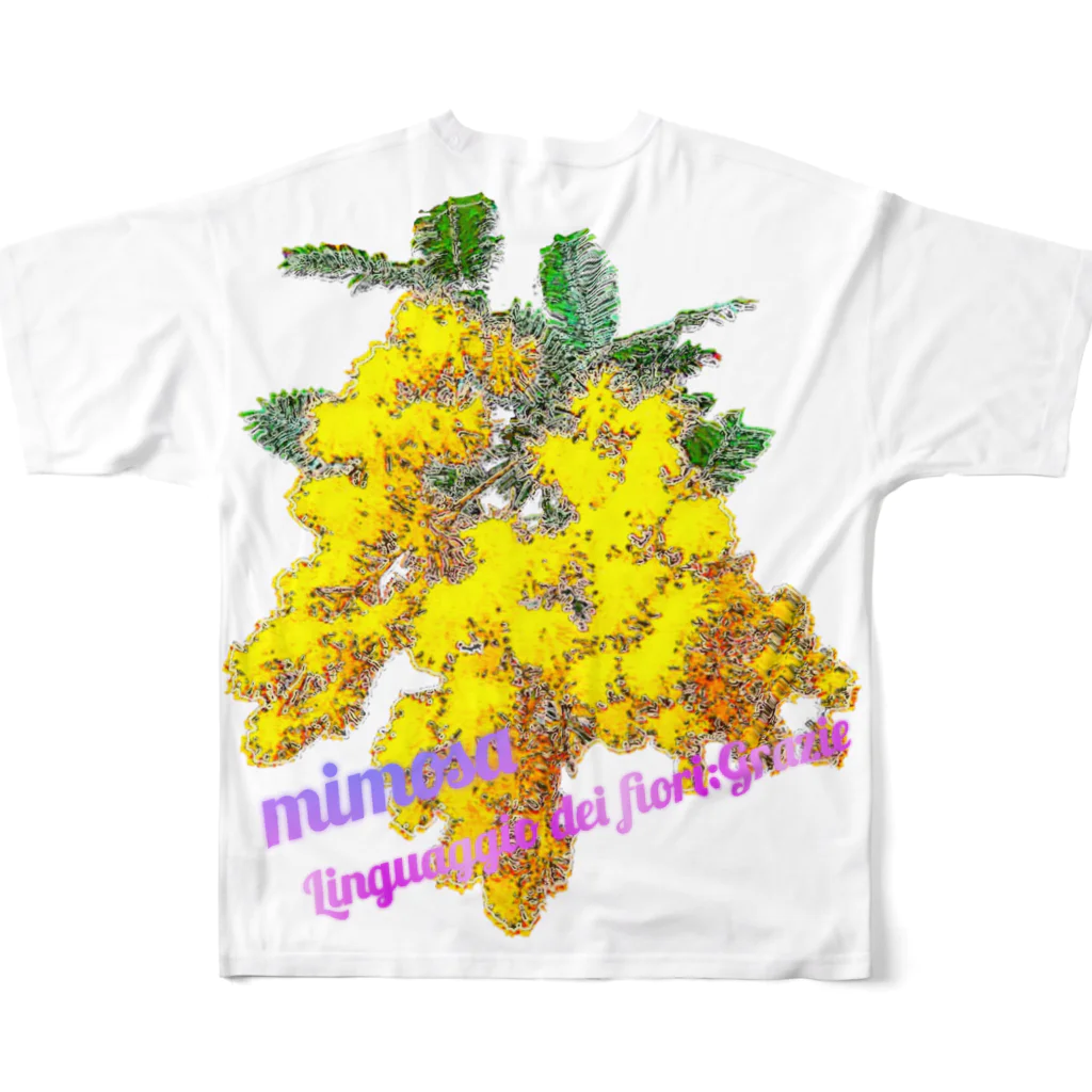 マロマロのMimosa All-Over Print T-Shirt :back