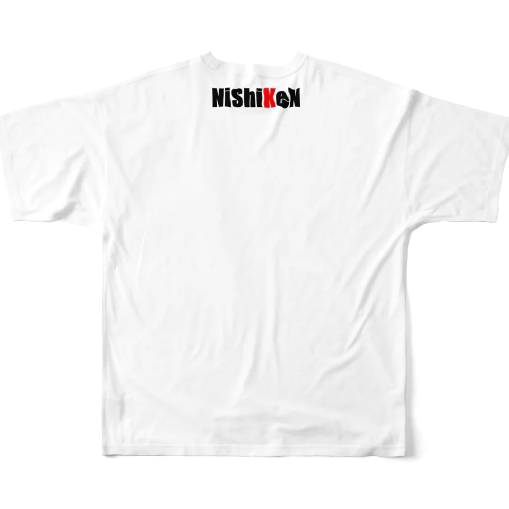 NiShiKeNのNiShiKeN フルT Type1 フルグラフィックTシャツの背面