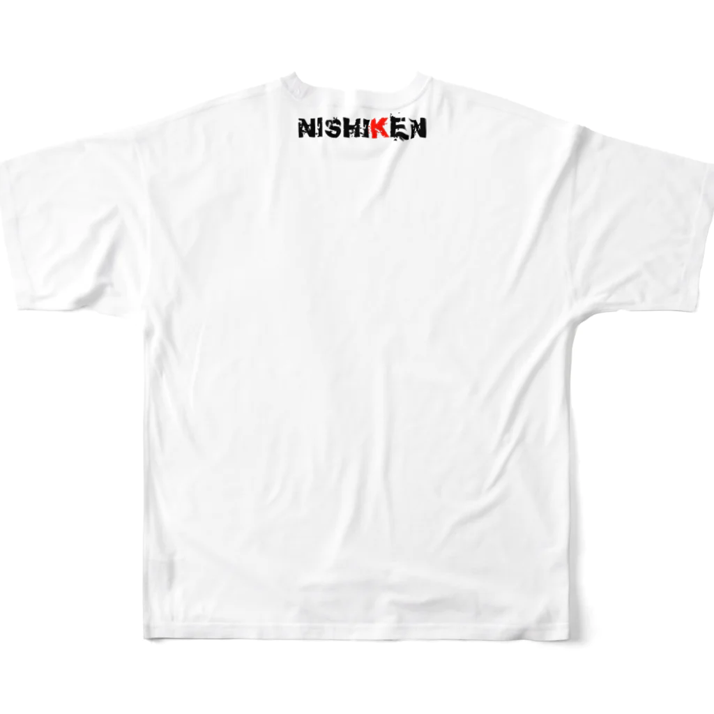 NiShiKeNのNiShiKeN フルT Type2 All-Over Print T-Shirt :back