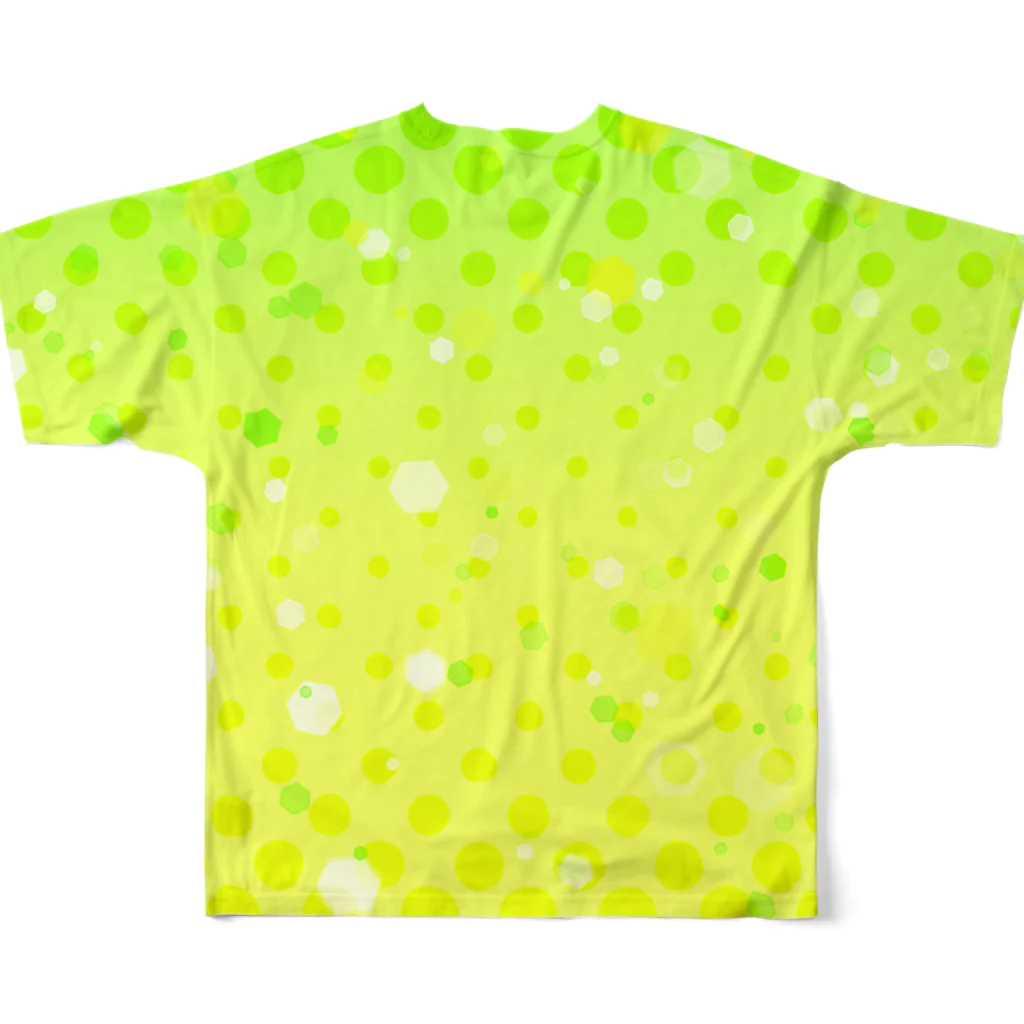 七色金魚鉢のレモンライムソーダ All-Over Print T-Shirt :back