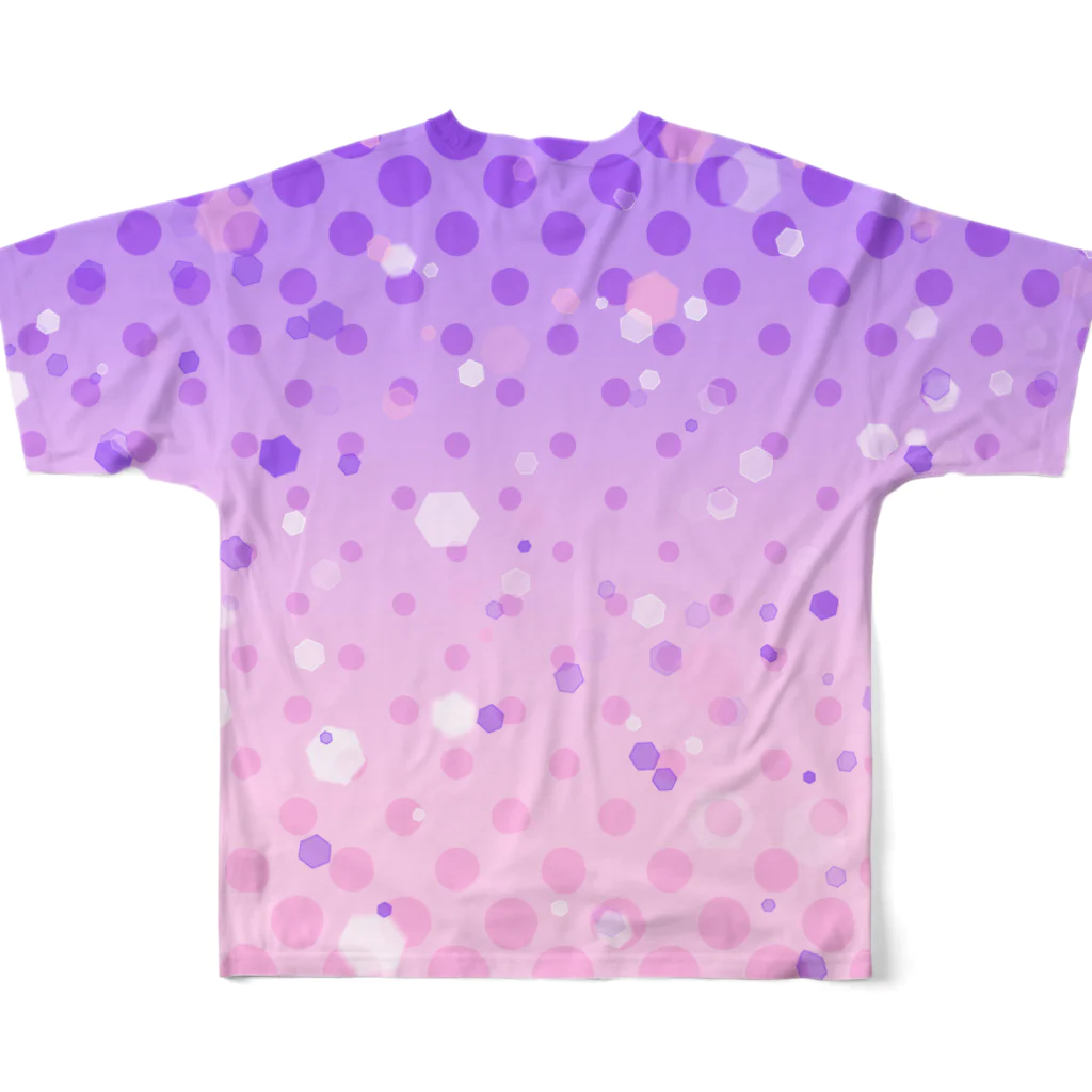 七色金魚鉢のピーチグレープソーダ All-Over Print T-Shirt :back