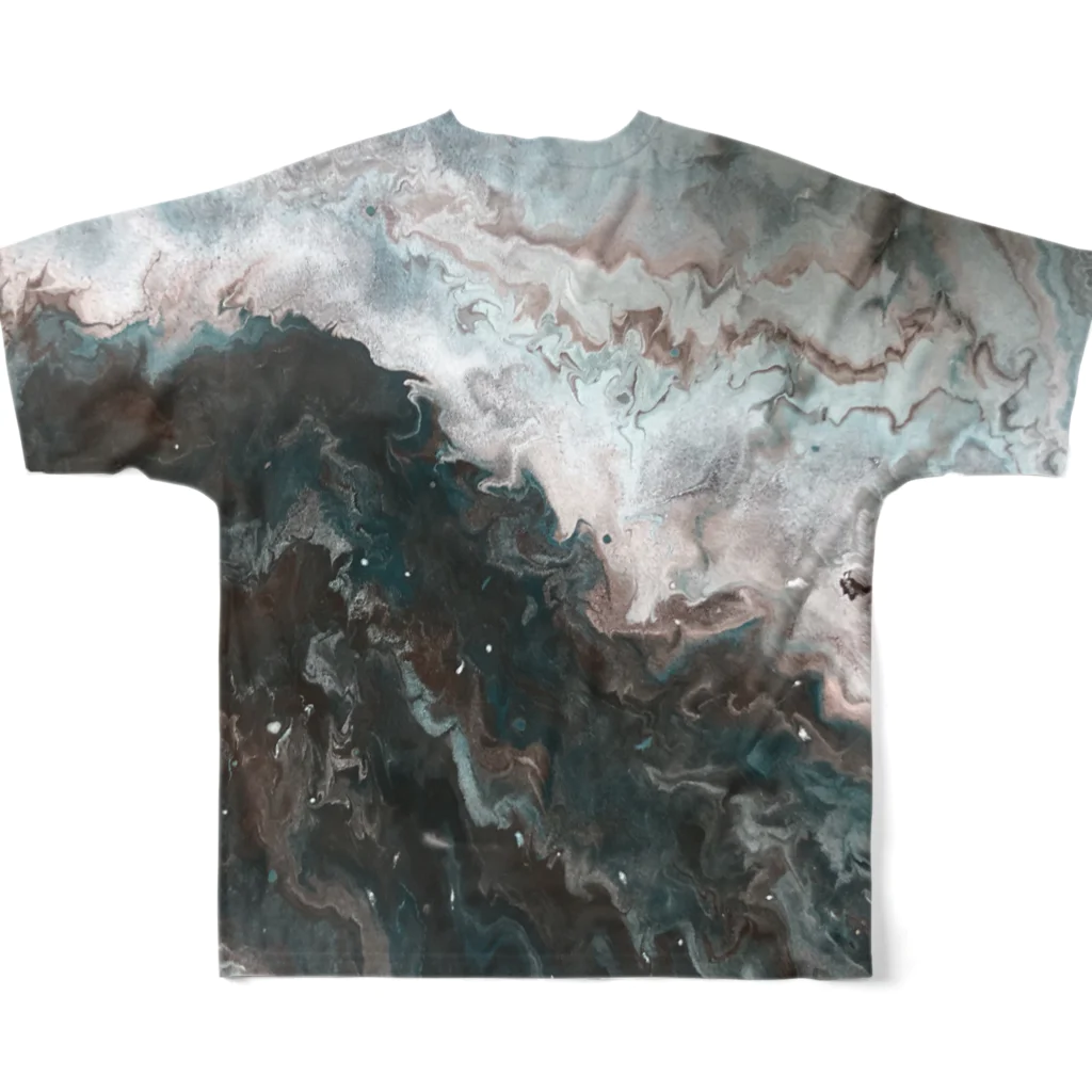 yjb_22のfluidart_jlamdl フルグラフィックTシャツの背面