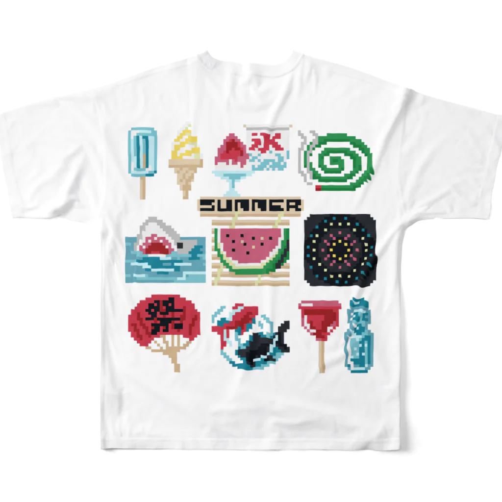 すとろべりーガムFactoryの【バックプリント】 ドットSummer All-Over Print T-Shirt :back