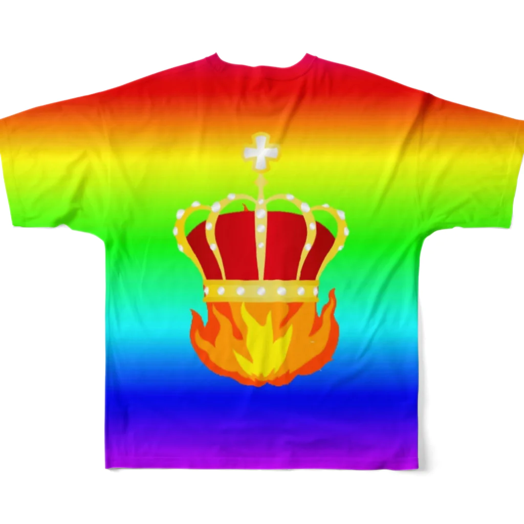 FWKキラメキ🌈のレインボーTシャツ(仮) フルグラフィックTシャツの背面