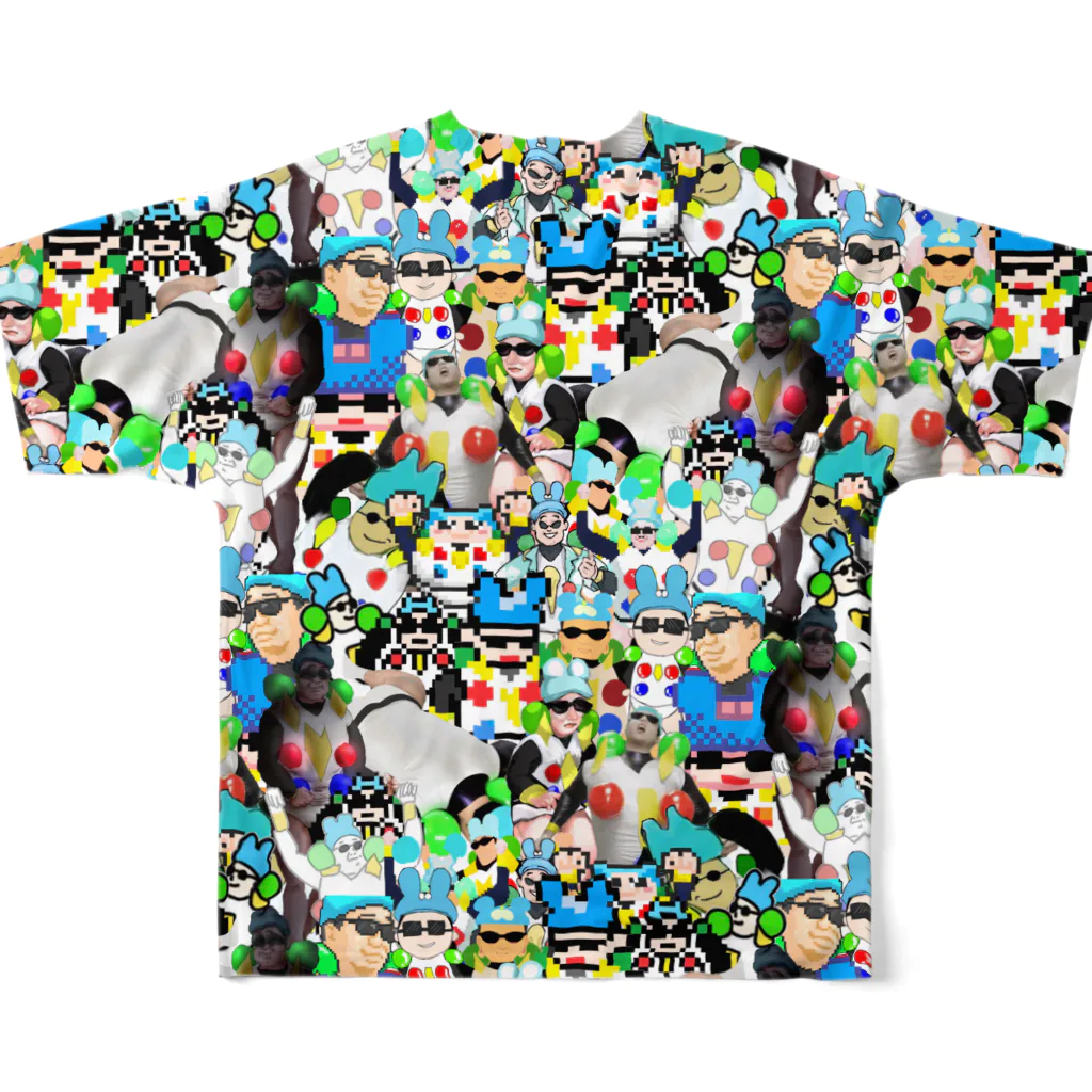 JoyJoyMAXの営巣地の総柄風船のJ(小柄) All-Over Print T-Shirt :back