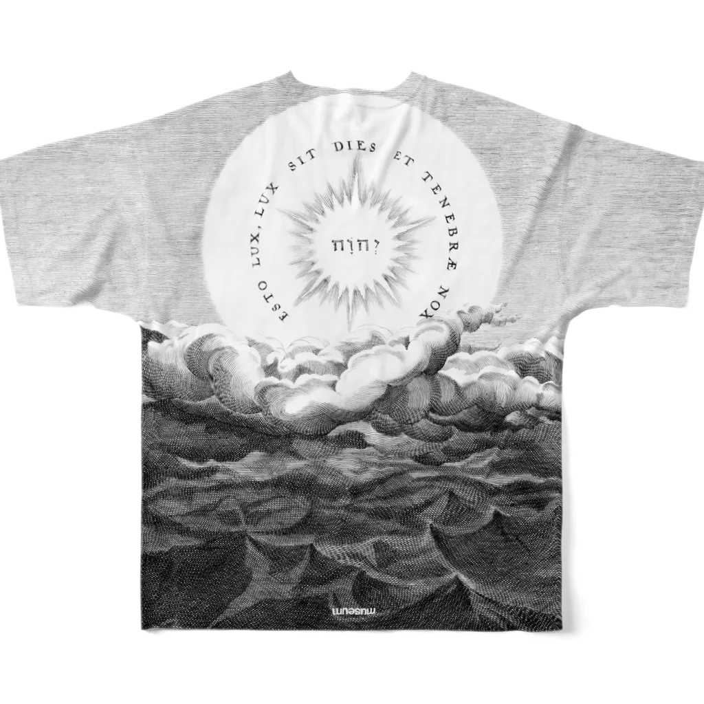 wnasnwの「光と闇の創造」 Schepping van licht en duisternis, Johann Sadeler (I), after Maerten de Vos, 1639 All-Over Print T-Shirt :back