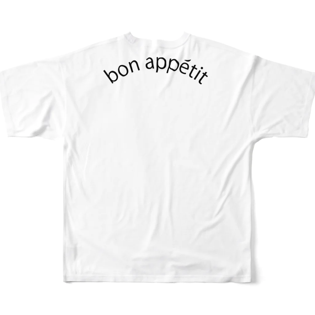 NocatnolifeのBon appetit! フルグラフィックTシャツの背面