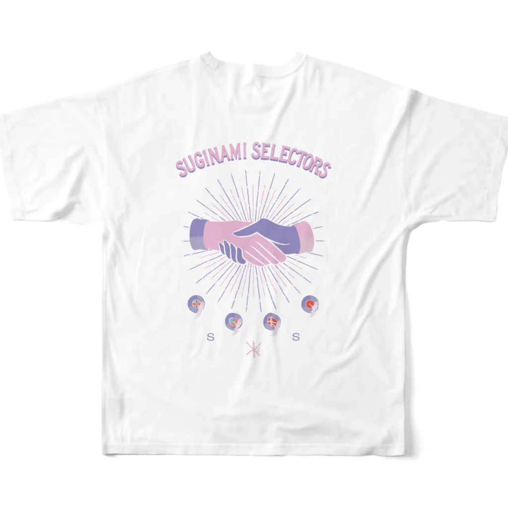 SUGINAMI SELECTORSの 【special edition】ss daddybeats All-Over Print T-Shirt :back