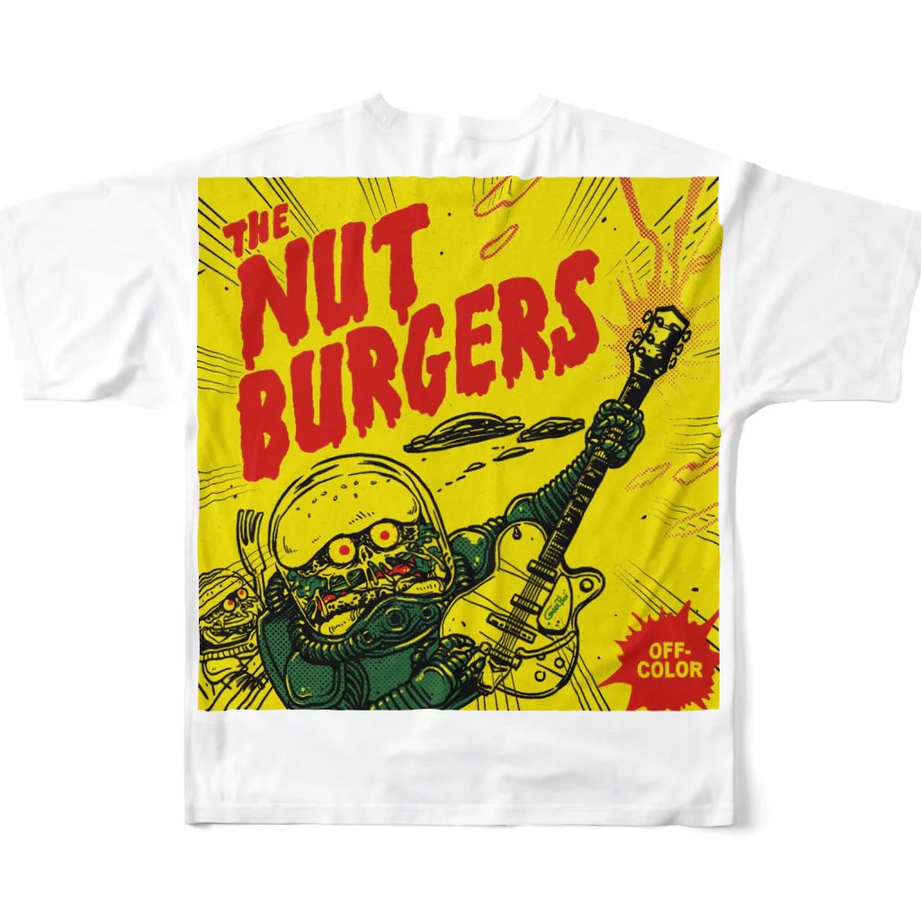 THE NUT BURGERSのTHE NUTBURGERS 両面プリントTシャツ All-Over Print T-Shirt :back
