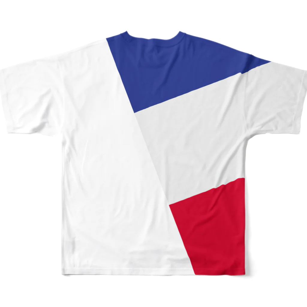 モリアゲ隊のフランス代表 フルグラフィックTシャツの背面