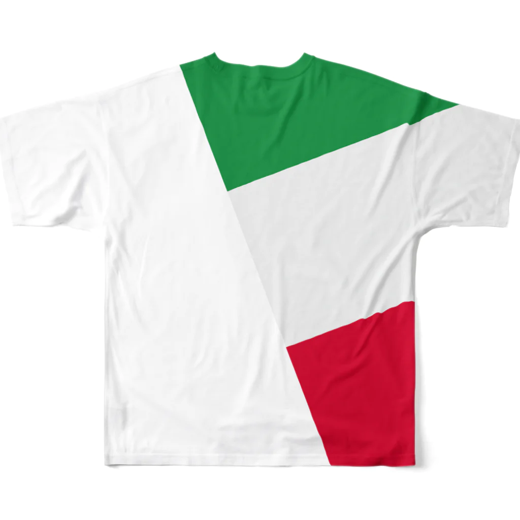 モリアゲ隊のイタリア代表 フルグラフィックTシャツの背面