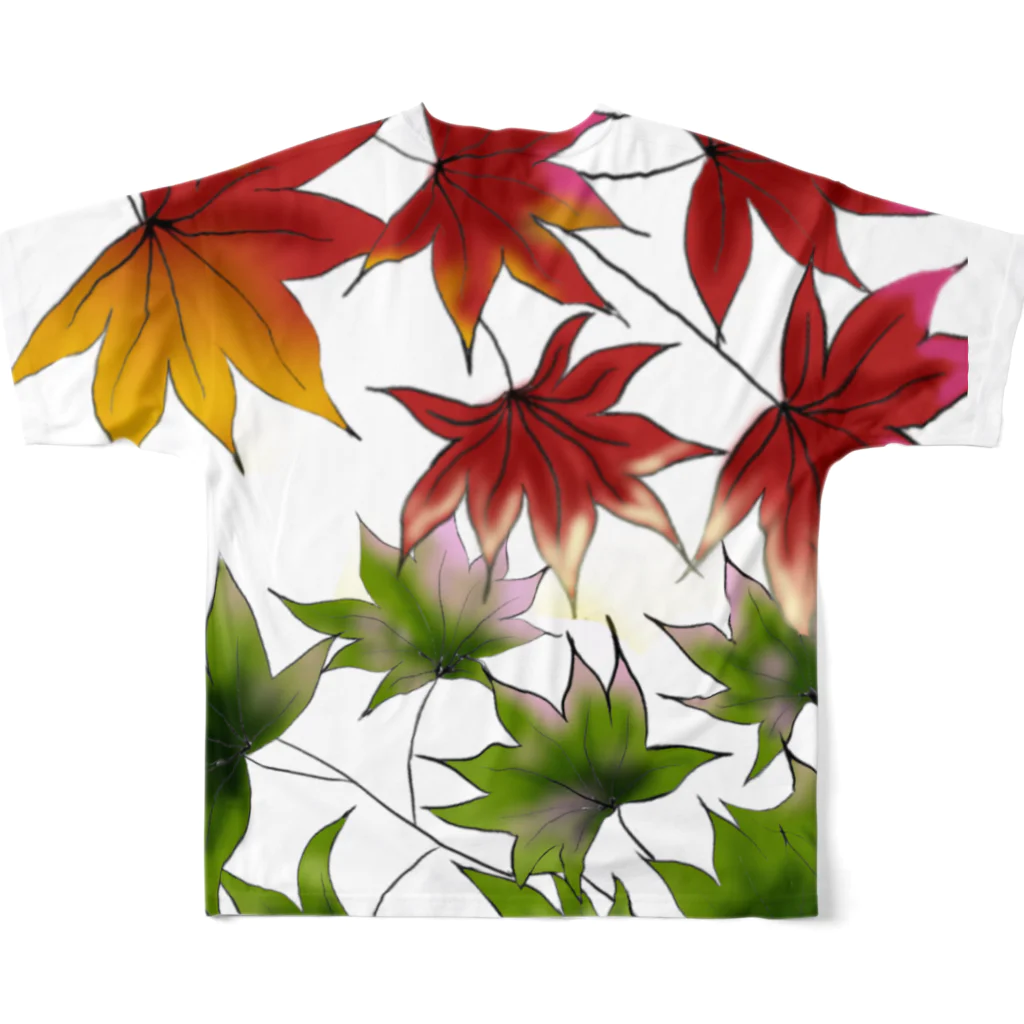 Sunriseの紅葉 フルグラフィックTシャツの背面