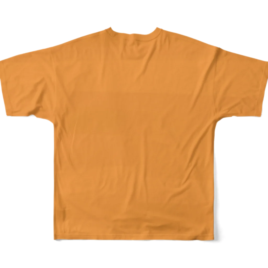 花日和 畳のびっちょん金魚(絵巻) フルグラフィックTシャツの背面