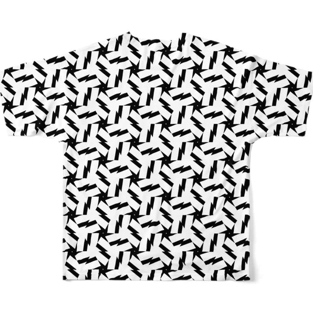 borderlessの星　稲妻 All-Over Print T-Shirt :back