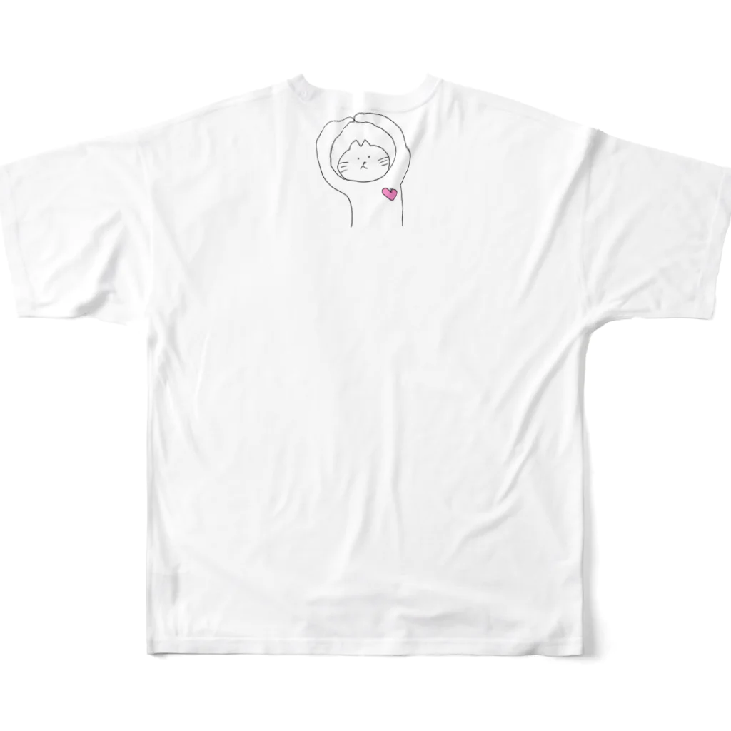 NONKEYBEARのnekko All-Over Print T-Shirt :back