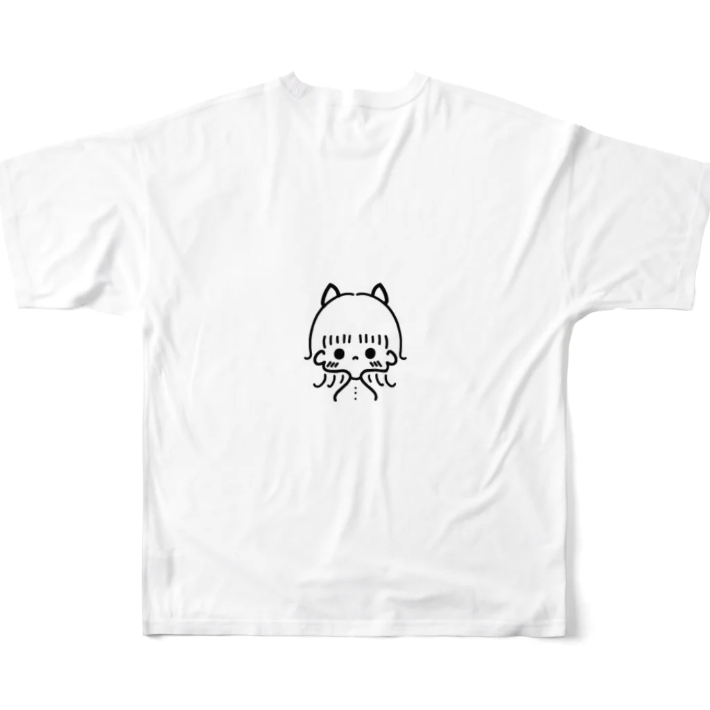 みっちぇるらんどのウルフ娘 フルグラフィックTシャツの背面