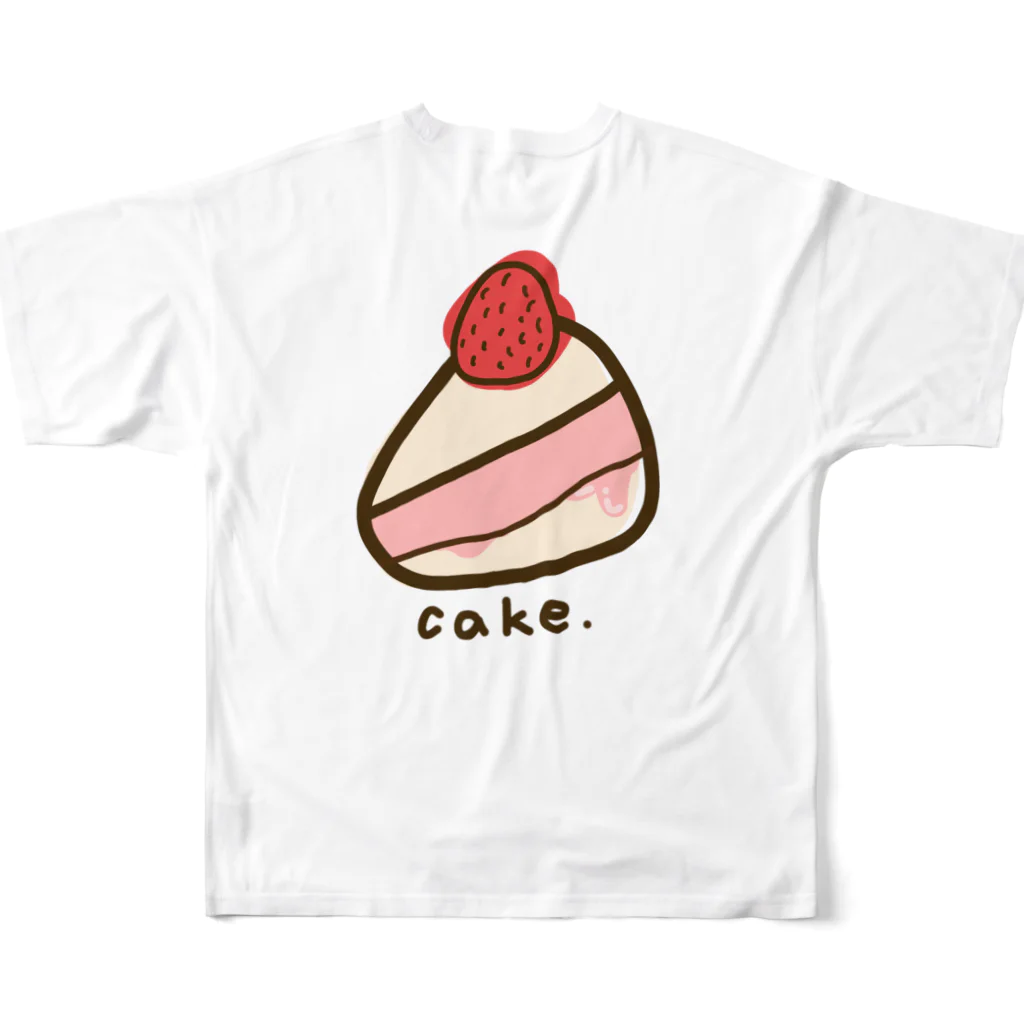 犬好きの主のcake🎂 All-Over Print T-Shirt :back